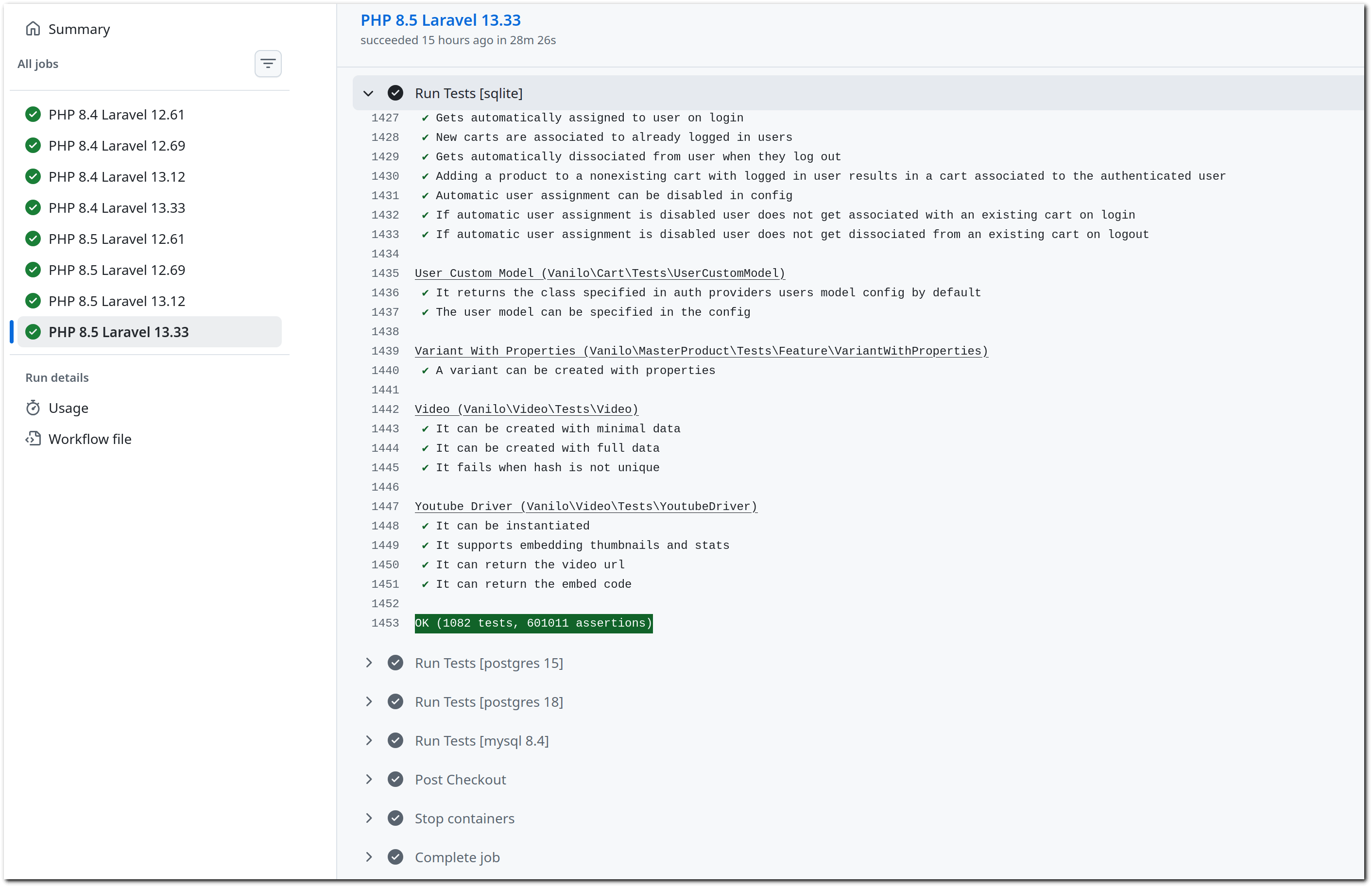 1082 tests, 601011 assertions